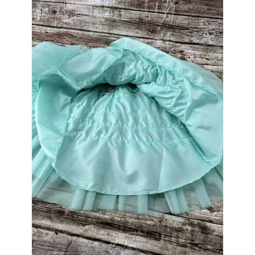 Pete + Lucy Aqua Ruffled Tulle Skirt Set Size 6X NEW Holiday Tutu Set